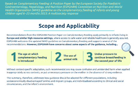ESPGHAN Guidance Summary 
